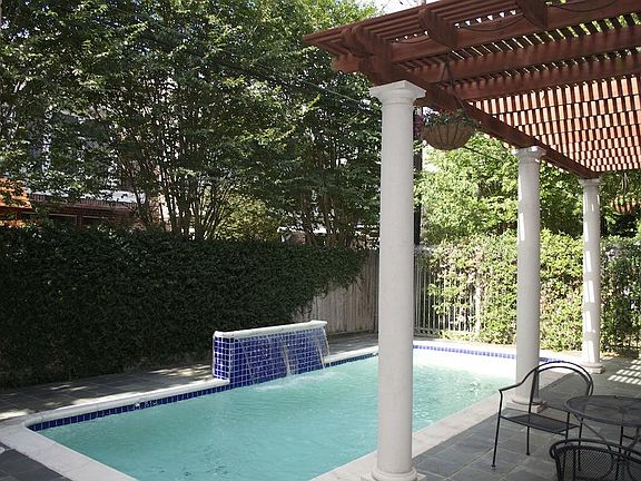 Pool in the backyard