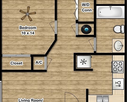 2nd image of 3617 Choctaw St #A