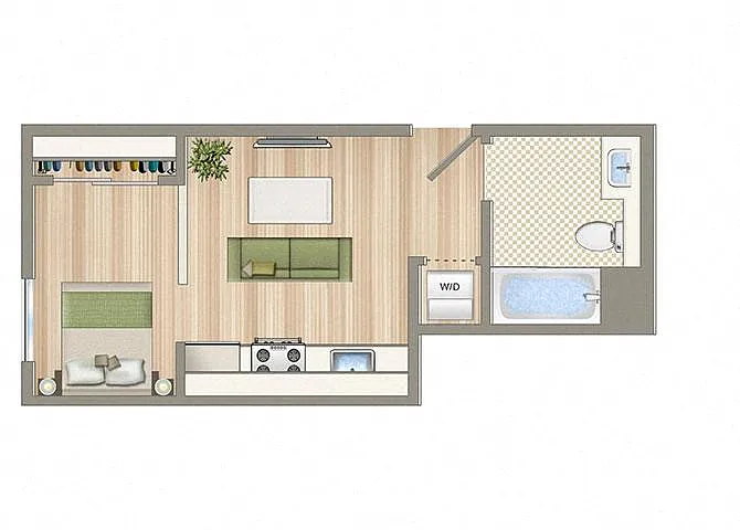 Floor plan Studio