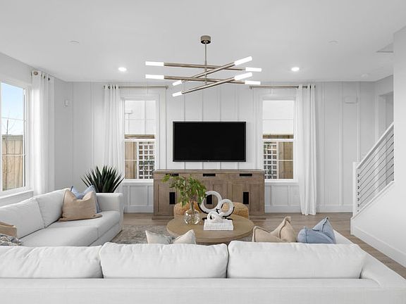 Spacious illuminated gathering room