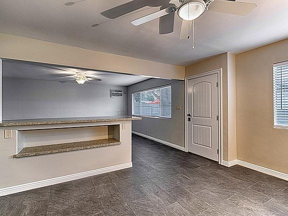 Island between living room and kitchen