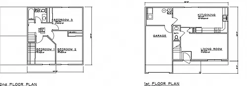 Floor plan 3 Bedroom Duplex