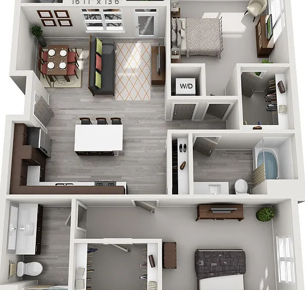 Sapphire floor plan Solana Olde Town Station