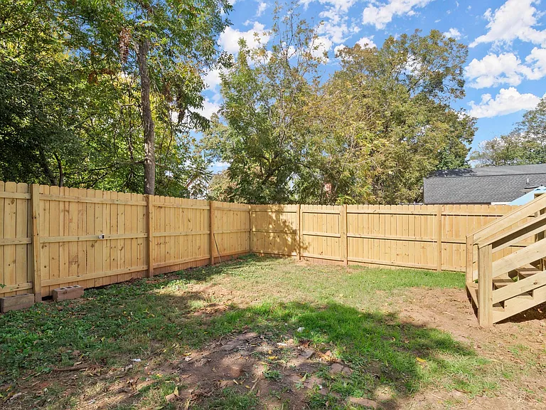 Fenced in yard