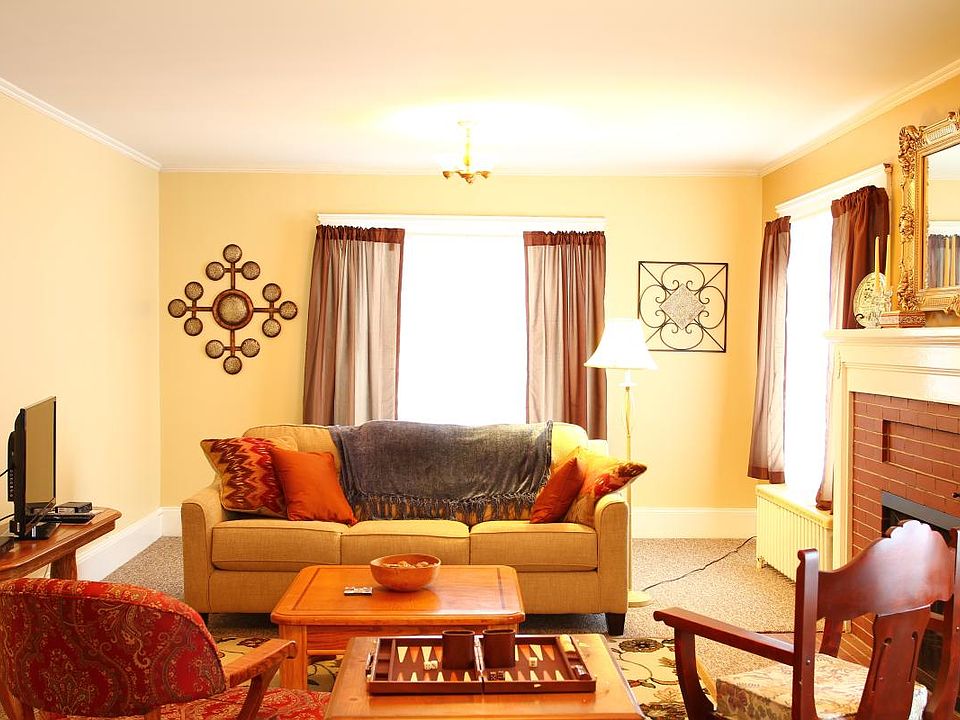 The spacious living room.