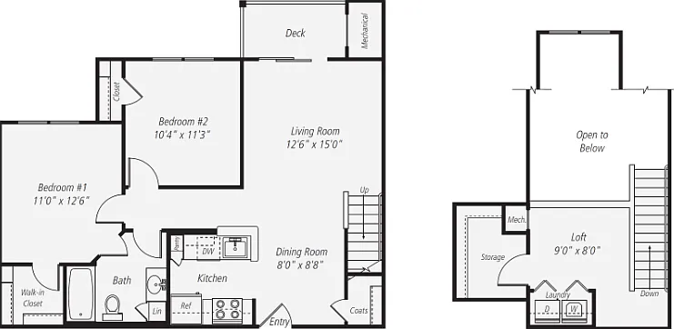 B1 -Loft Floorplan Diagram