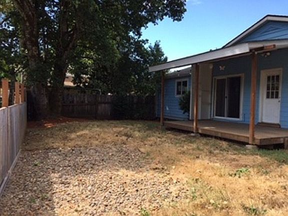 South view of back yard