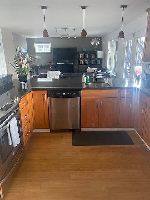 Kitchen and living room
