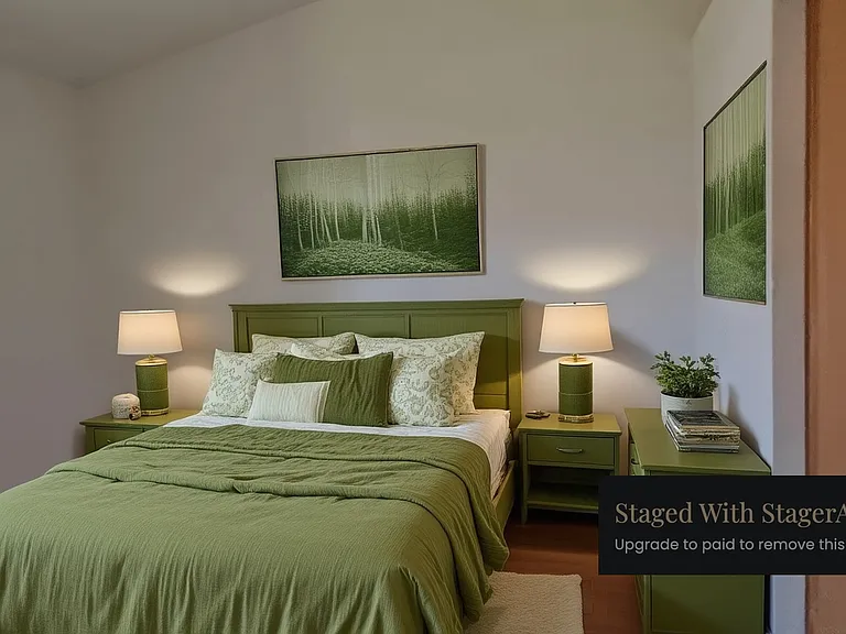 Virtually staged 3rd bedroom
