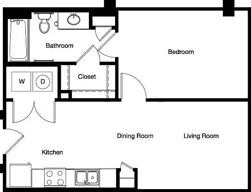 Gallery At Turtle Creek - AA - 1 Beds - 1 Baths - 636 Sq. ft.