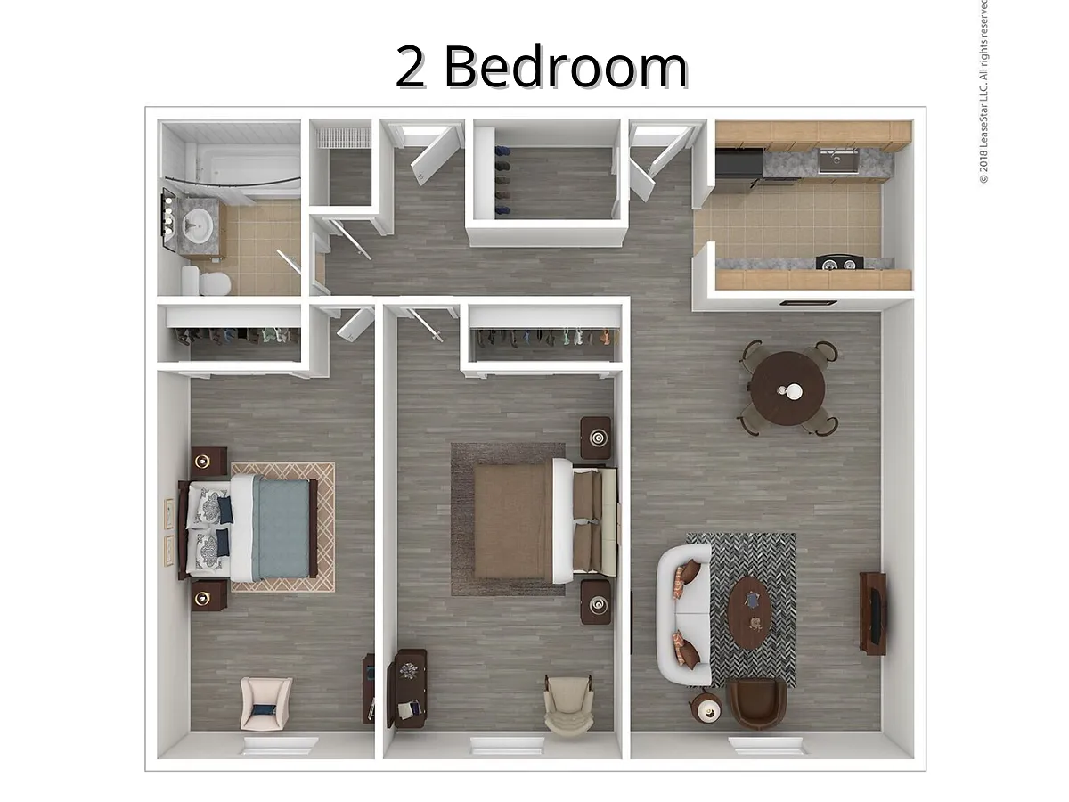 Floor plan Two Bedroom