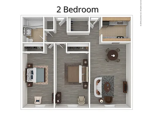 Floor plan Two Bedroom