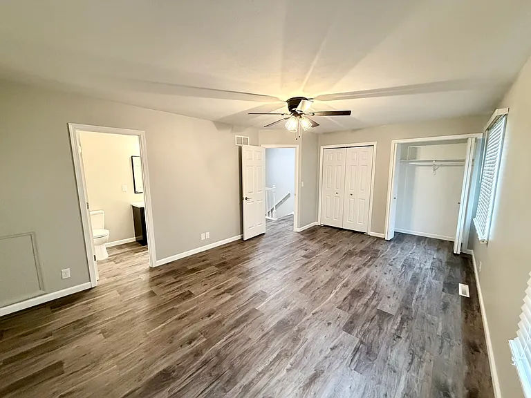 Master Bedroom - 2 closets, entry to full bathroom.
