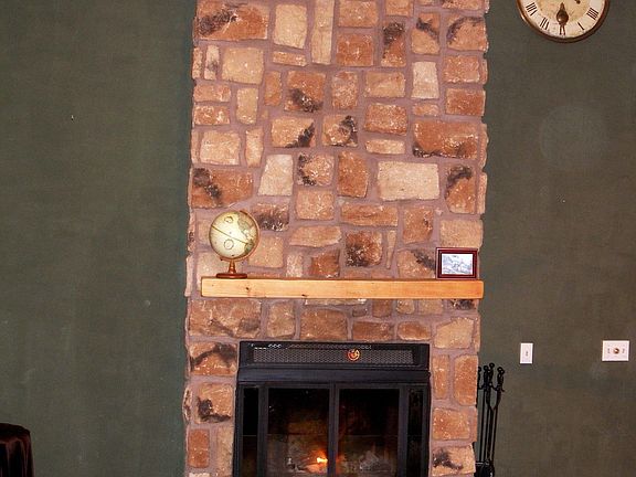 Living room with 16' cathedral ceiling