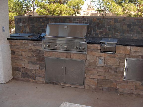 Built in BBQ