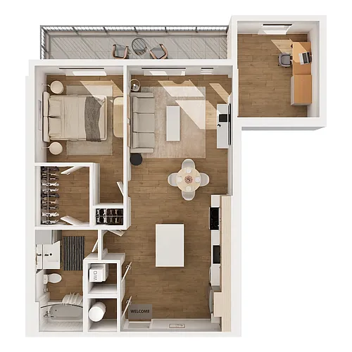 Floor plan A2C.D