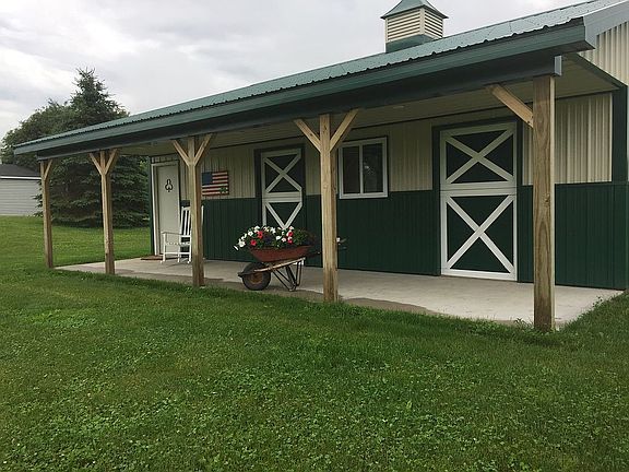 Barn with cement and power
