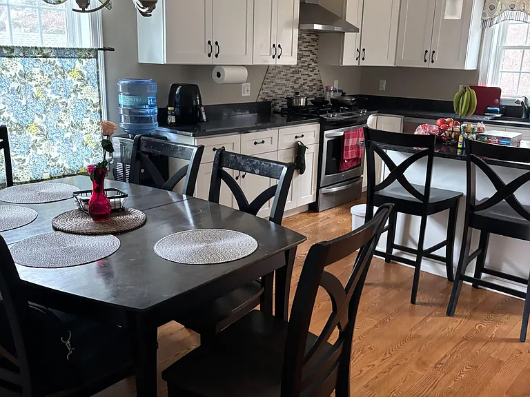 Kitchen, Island and Dining Area