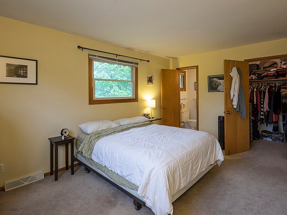 Master Bedroom, walk in closet and half bath attached