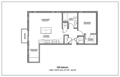 Floor plan The Anderson