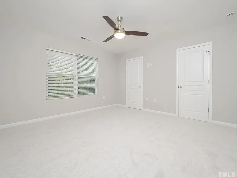 Keep belongings organized with dual closets.