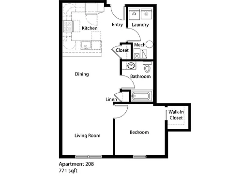 Floor plan 208 - Modern