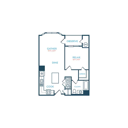 Floor plan Waypointe A2
