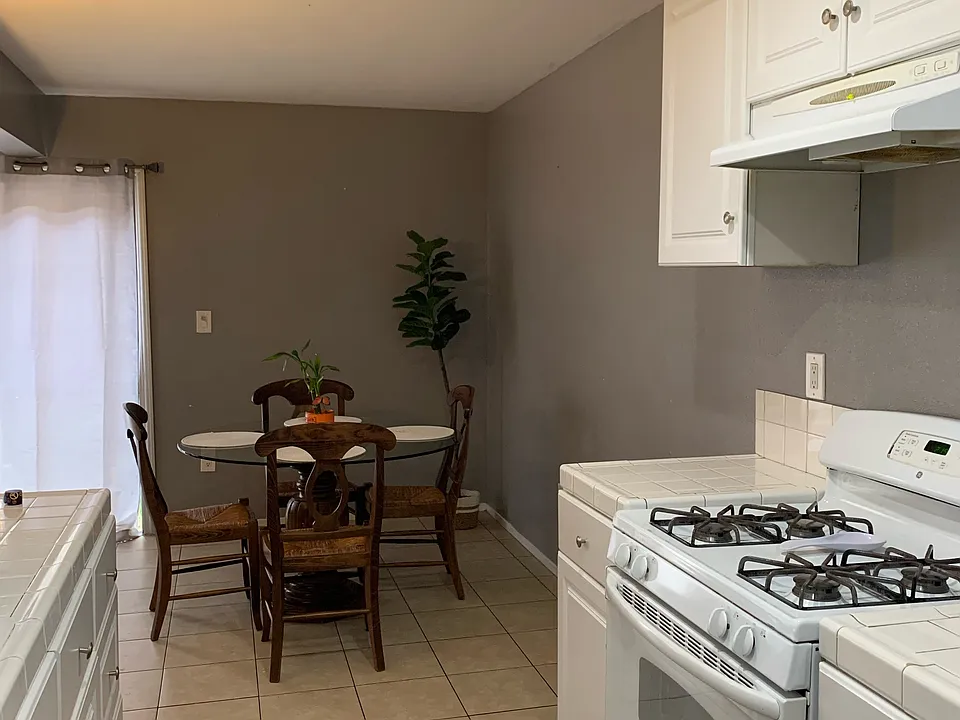 Kitchen with brand new flooring