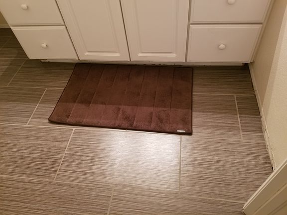 New tile flooring