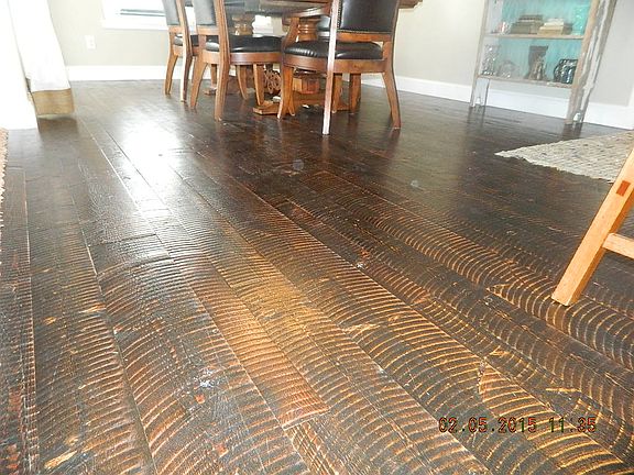 Custom finished Hardwood