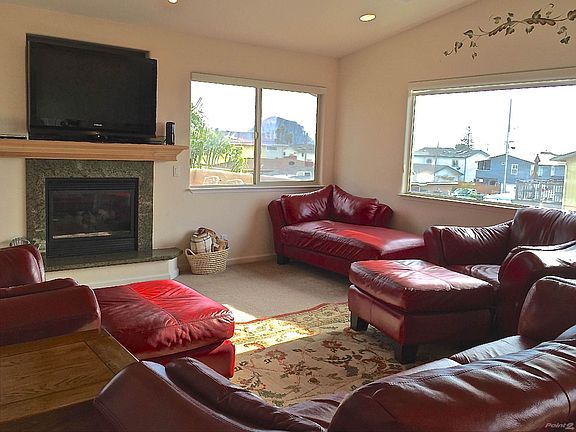 Fireplace in Living - Looks to Morro Rock