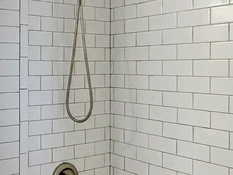 Renovated bathroom shower