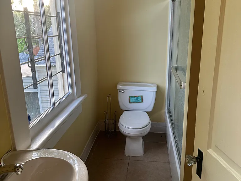 Bedroom 3's bath with shower/tub combo