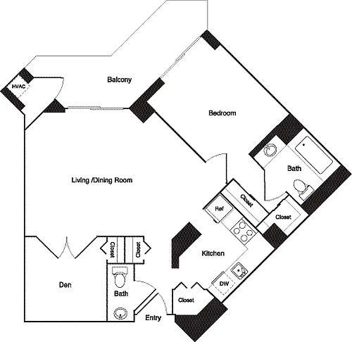 Floor plan Evergreen + Den