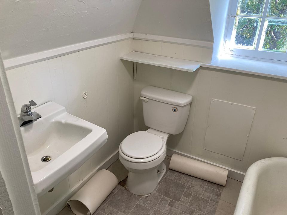 Upstairs bathroom. Clawfoot tub currently under renovation.
