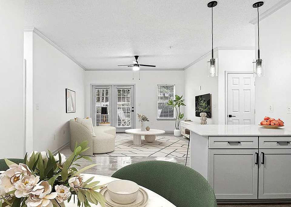 2x1 1087 sqft B1U - Dining Living