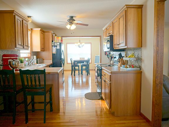 kitchen view to formal dining room