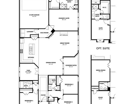 Explore luxury residential architecture with this elegantly designed single-family home layout. FLO