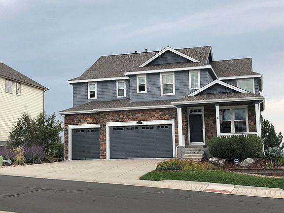 Street view & 3 car garage