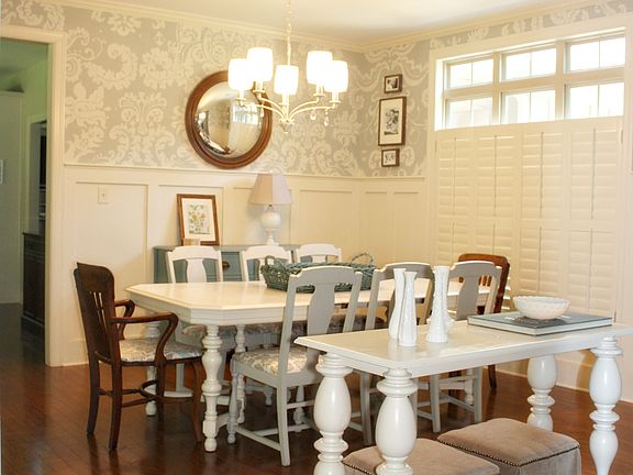 Dining room with paneling