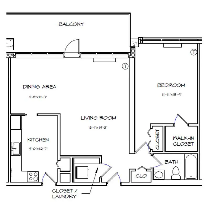 Floor plan A15 WF 80