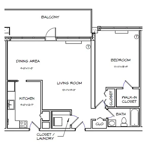 Floor plan A15 WF 80
