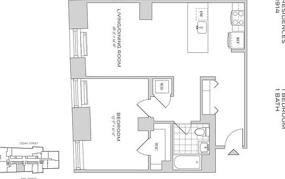 2nd image of 70 Pine St APT 1914