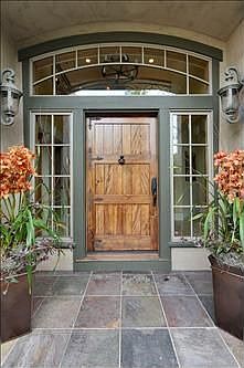 Hand-finished front door