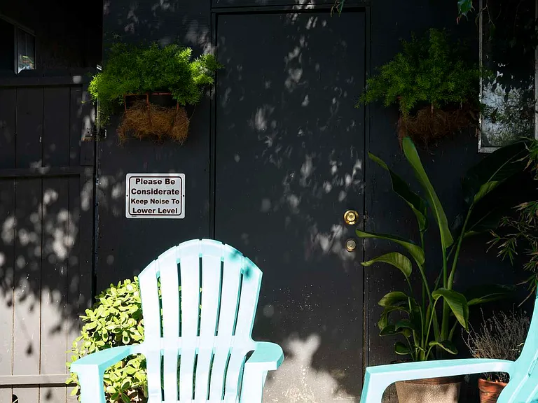 outdoor patio area