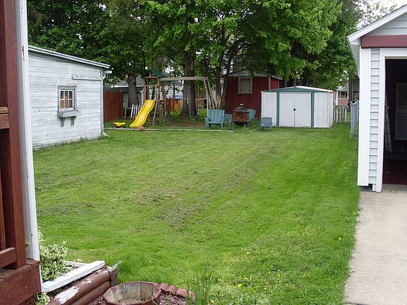 Looking into back yard