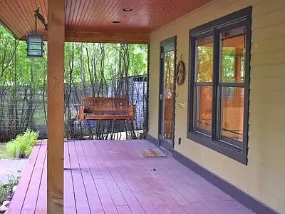 Porch swing.