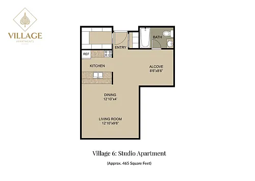 Floor plan Studio 6-01