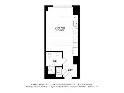 Floor plan S1 - Studio