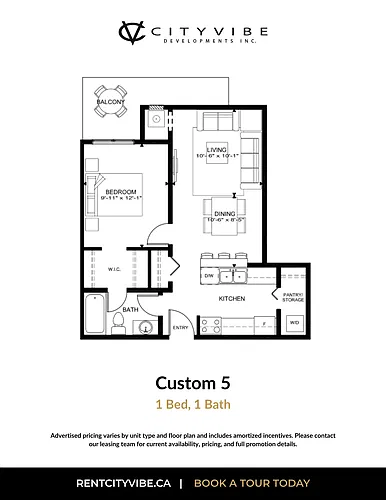 Floor plan 1 Bedroom
